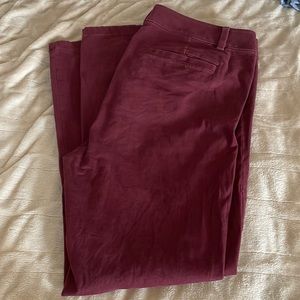 Loft garnet/wine pants